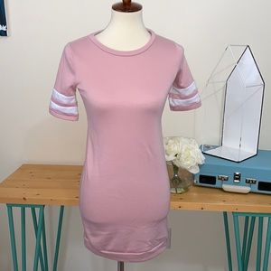 Pink Sweatshirt Style Dress Size Large 10 / 12
